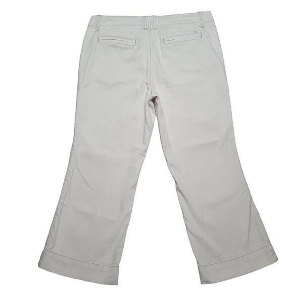 Tommy Hilfiger Jeans Womens 10 White Y2K Crop Straight Stretch Mid Rise Logo - Picture 10 of 15